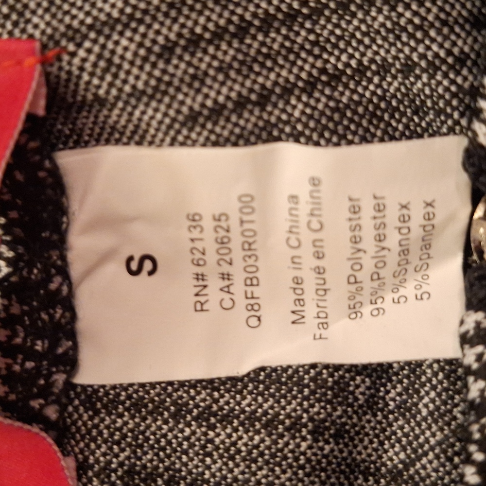Guess Marcella Stripe Jet Blk Plaid Multi  W/ Maroon & White Stripes on Side SP - Picture 7 of 8